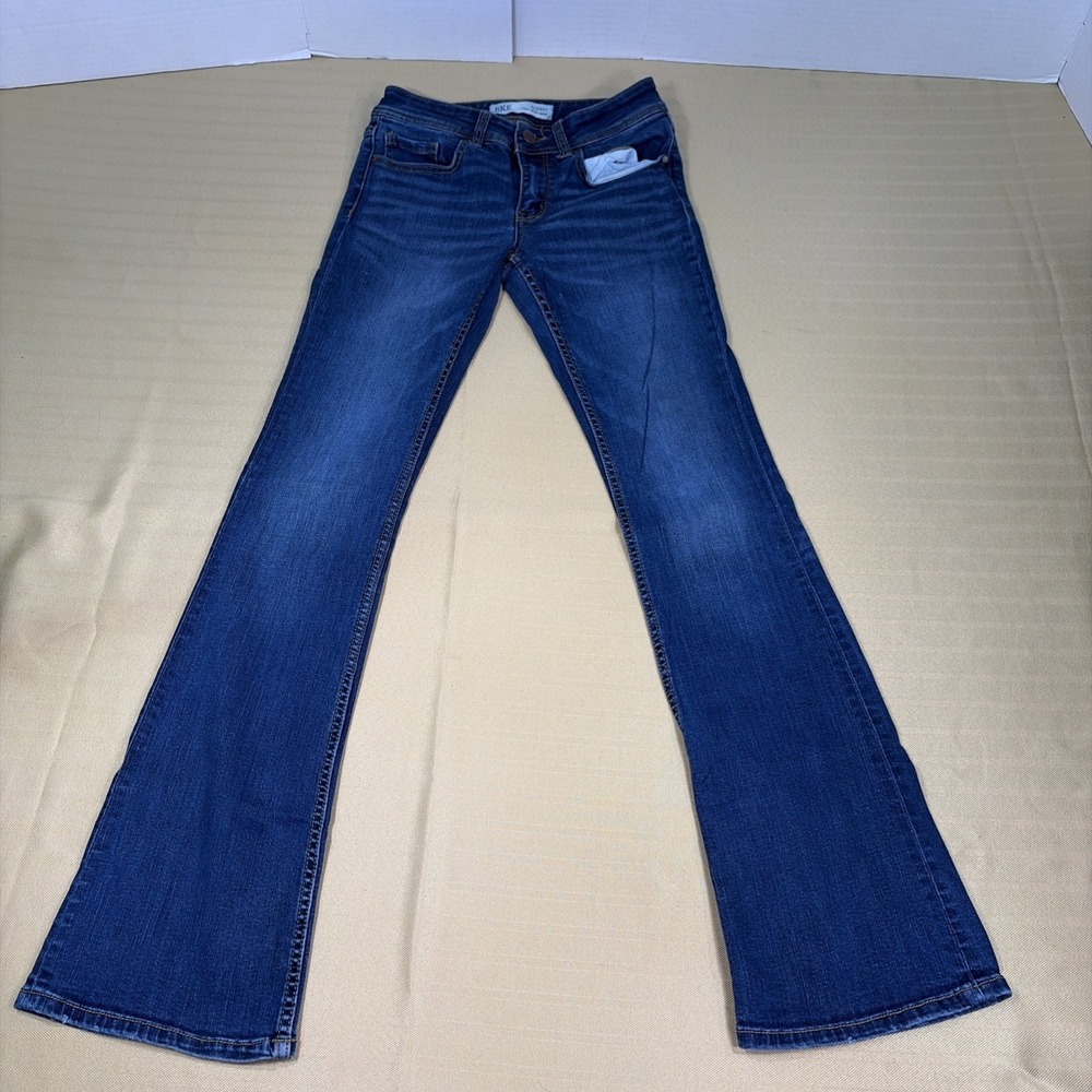 BKE Stella Boot Cut Stretch Distressed Denim Jeans Size 28x33.5